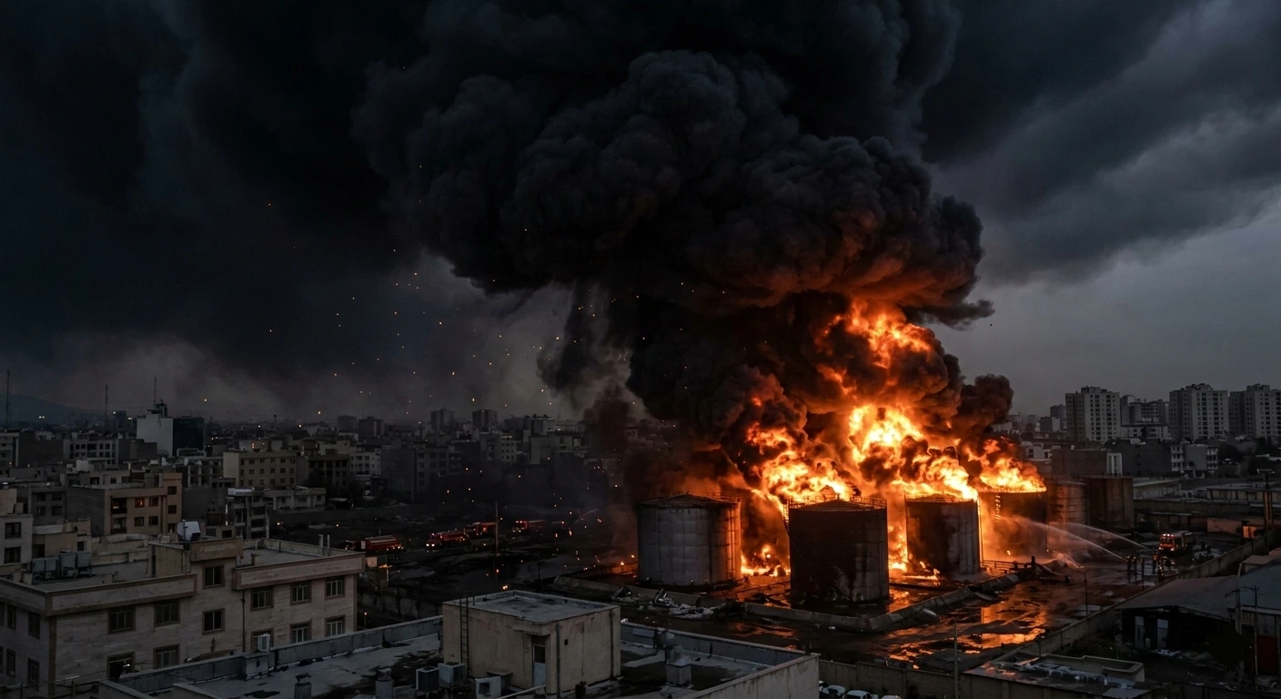 Tehran oil depot airstrikes: 5 facts on the dark inferno